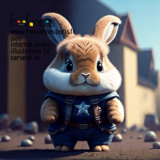 Pao internet vidéo illustration 3d serveur intelligence générative freelance paris studio de création 5T23SJD0